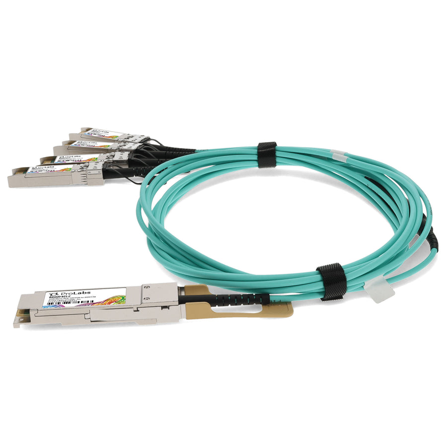 Prolabs HP 845420-B21 Compatible TAA Compliant 100GBase-AOC QSFP28 to 4xSFP28 Direct Attach Cable (850nm, MMF, 7m)