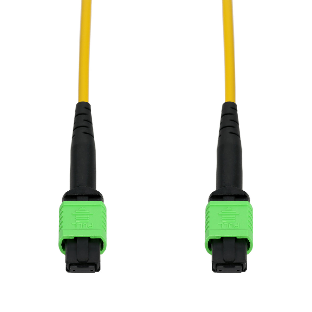 3m MPO/APC to MPO/APC Yellow OS2 OFNP (Plenum-Rated) 12-Strand SMF Type-A (Straight) Fiber Patch Cable