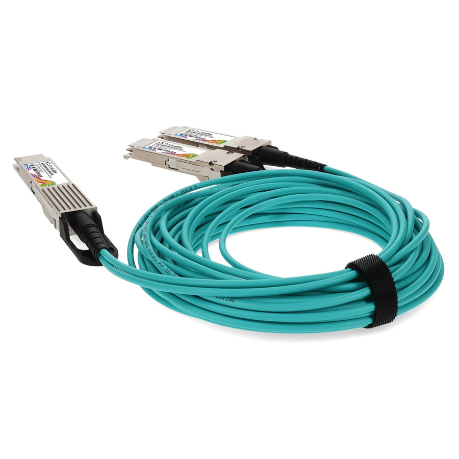 Prolabs Dell AOC-Q28DD-2Q28-100G-5M Compatible TAA Compliant 200GBase-AOC QSFP28-DD to 2xQSFP28 Active Optical Cable (850nm, MMF, 5m)