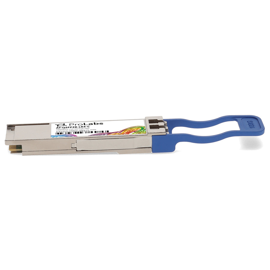 Prolabs Allied Telesis AT-QSFP28-LR4 Compatible TAA 100GBase-LR4 QSFP28 Transceiver (SMF, 1295nm to 1309nm, 10km, LC, DOM)