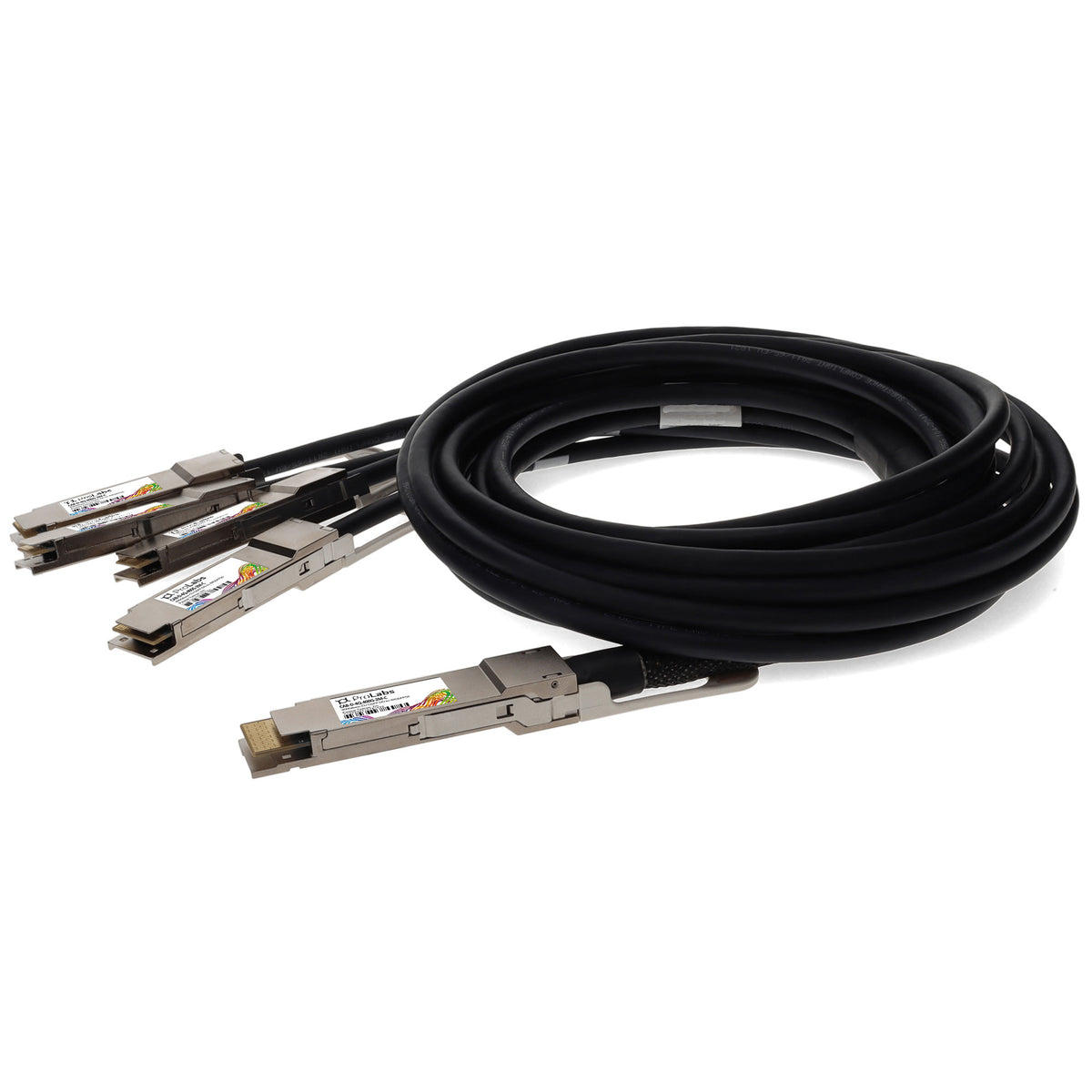 Prolabs Arista Networks CAB-D-4Q-400G-2M Compatible TAA Compliant 400GBase-CU QSFP-DD 400G to 4xQSFP56 100G PAM-4 Direct Attach Cable (Passive Twinax, 2m)