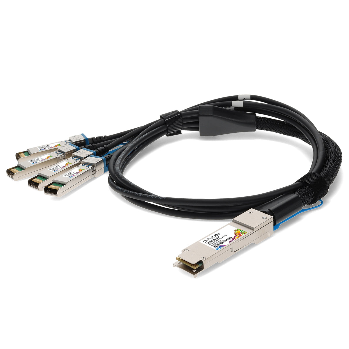 Prolabs Arista Networks CAB-Q-4S-100G-3M Compatible TAA Compliant 100GBase-CU QSFP28 to 4xSFP28 Direct Attach Cable (Passive Twinax, 3m)