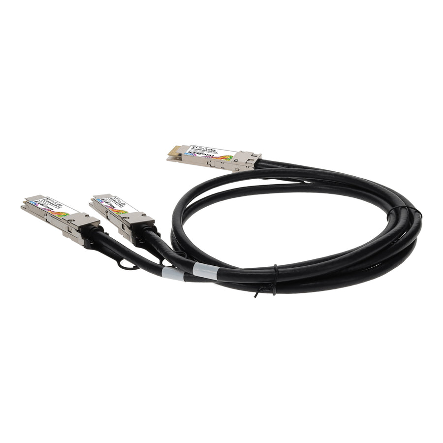 Prolabs Dell DAC-Q28DD-2Q28-100G-1M Compatible 200GBase-CU QSFPDDto2x 100GbQSFP28 Direct Attach Cable (Passive Twinax, 1m)