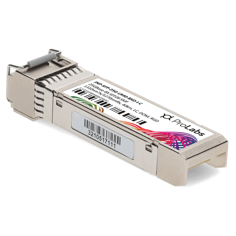 Prolabs Juniper Networks JNP-SFP-25G-LR40-BXD-I Compatible TAA 25GBase-BX SFP28 Transceiver (SMF, 1310nmTx/1270nmRx, 40km, LC, DOM, -40 to 85C)