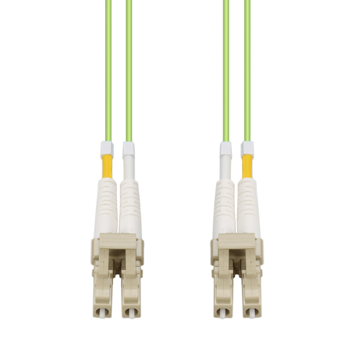 25m LC to LC Lime Green OM5 Duplex LSZH Fiber Patch Cable