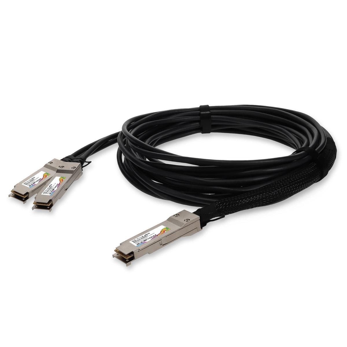 Prolabs Mellanox MCP7H50-V02AR26 Compatible TAA 200GBase-CU QSFP56 to 2xQSFP56 Infiniband HDR Direct Attach Cable (Passive Twinax, 2.5m, LSZH)