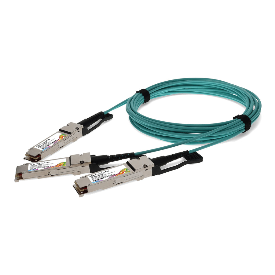 Prolabs Mellanox MFS1S50-H005V Compatible TAA 200G-AOC QSFP56 to 2xQSFP56 Infiniband HDR Active Optical Cable (850nm, MMF, 5m, LSZH)