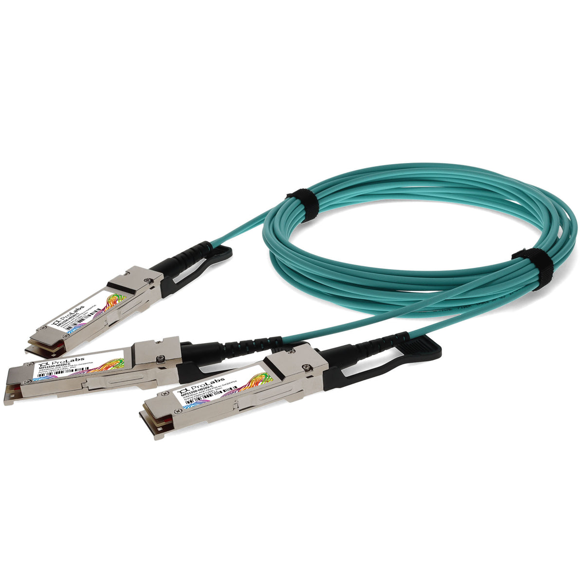 Prolabs Mellanox MFS1S50-H010V Compatible TAA 200G-AOC QSFP56 to 2xQSFP56 Infiniband HDR Active Optical Cable (850nm, MMF, 10m, LSZH)