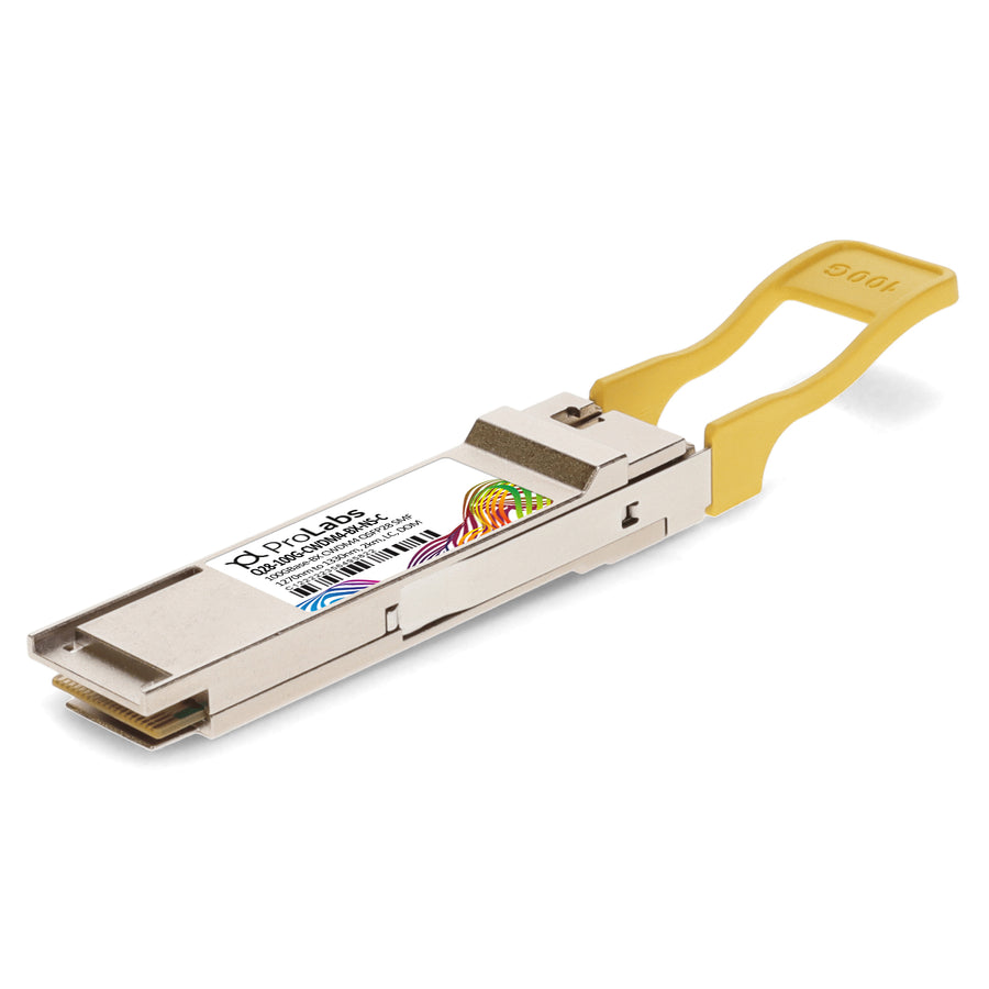 Prolabs NetScout Compatible TAA 100GBase-BX CWDM4 QSFP28 Transceiver (SMF, 1270nm to 1330nm, 2km, ALC, DOM)