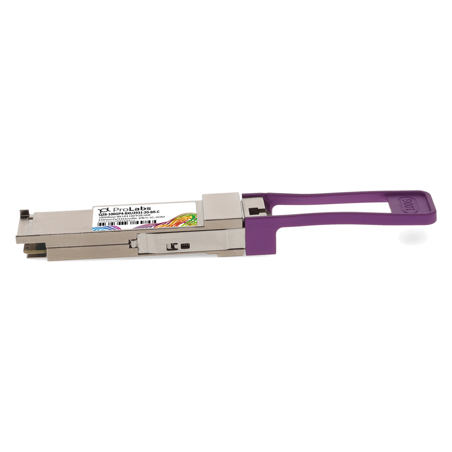 Prolabs Brocade (Formerly) Compatible TAA 100GBase-BX LR1 PAM4 QSFP28 Transceiver Single Lambda (SMF, 1291nmTx/1311nmRx, 20km, LC, DOM)
