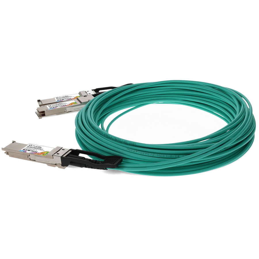Prolabs MSA and TAA Compliant 200G-AOC QSFP56 to 2xQSFP56 Active Optical Cable (850nm, MMF, 5m, LSZH)