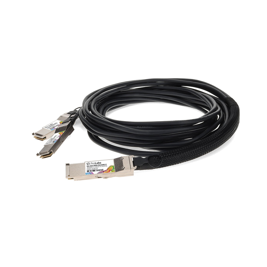 Prolabs MSA and TAA Compliant 200GBase-CU QSFP56 to 2xQSFP56 Infiniband HDR Direct Attach Cable (Passive Twinax, 3m, LSZH)