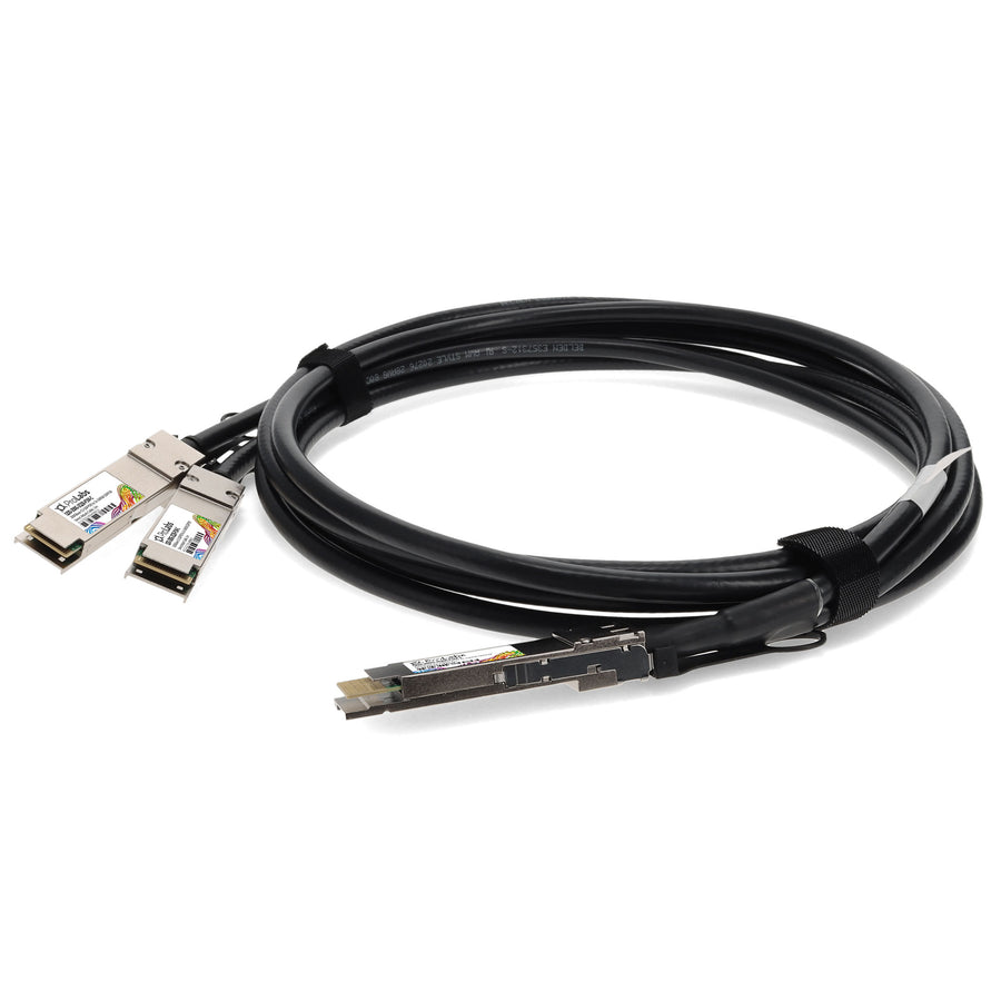 Prolabs MSA and TAA Compliant 200GBase-CU QSFPDD to 2x 100Gb QSFP28 Direct Attach Cable (Passive Twinax, 1m)