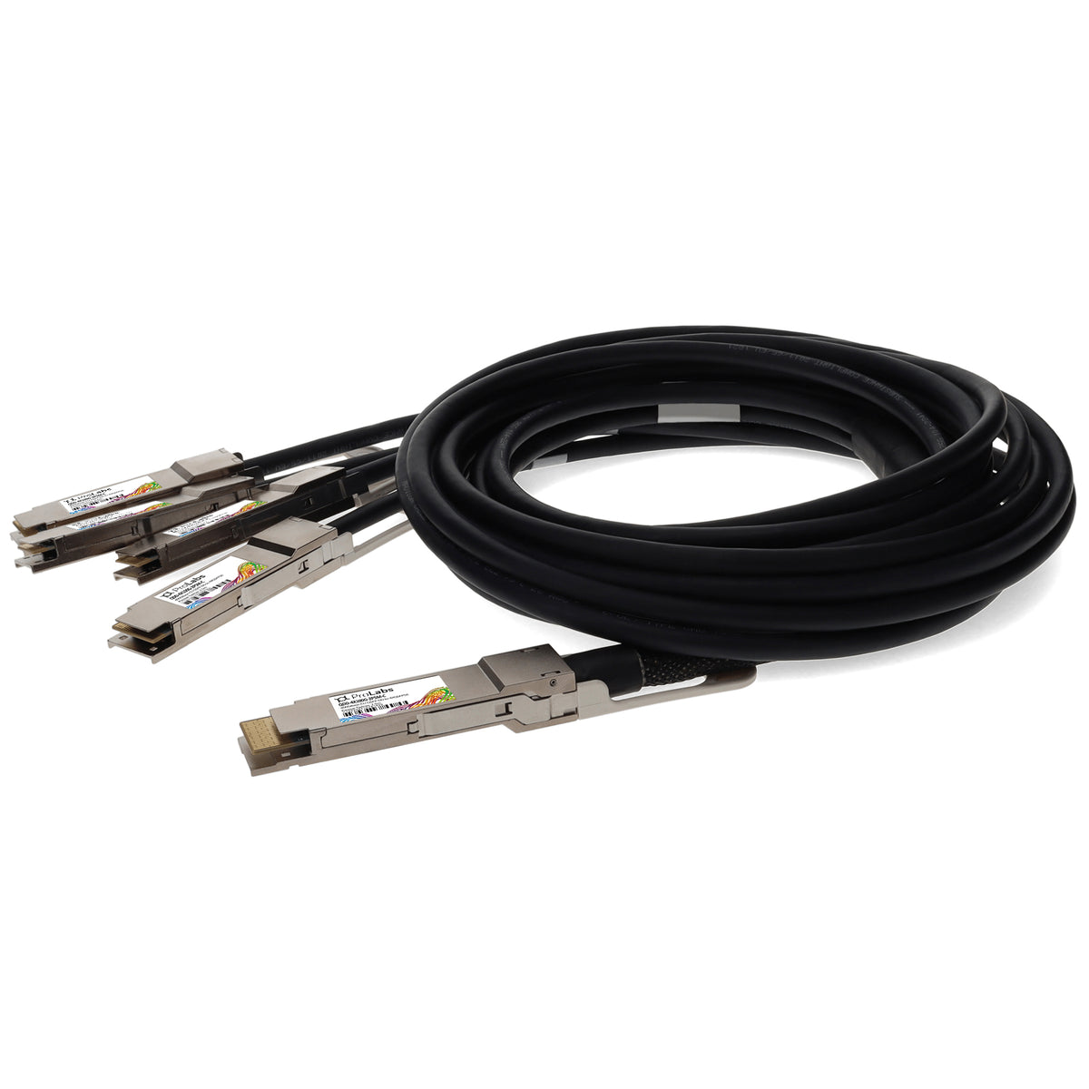 Prolabs Juniper Networks QDD-4X100G-2P5M Compatible TAA Compliant 400GBase-CU QSFPDD to 4x QSFP28 Direct Attach Breakout Cable (Passive Twinax, 2.5m)