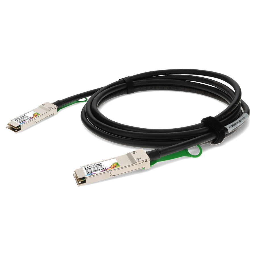 Prolabs MSA and TAA Compliant 100GBase-CU QSFP28 to QSFP28 Direct Attach Cable (Passive Twinax, 50cm, 30AWG, -40 to 85C)