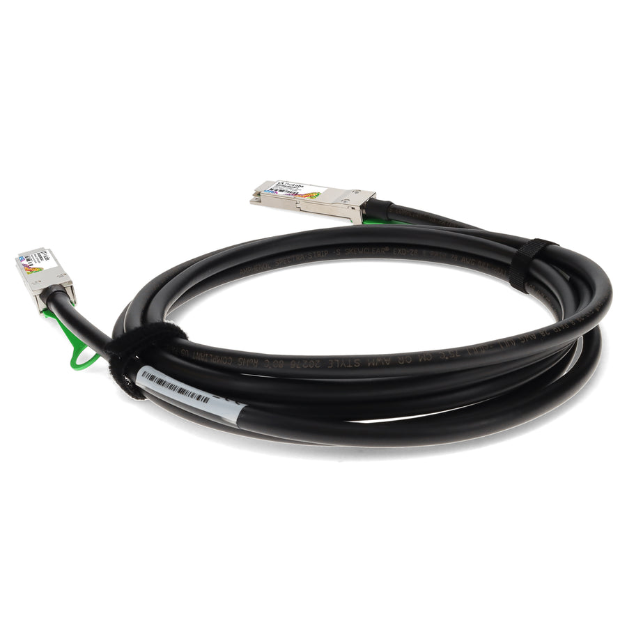 Prolabs MSA and TAA Compliant 100GBase-CU QSFP28 to QSFP28 Direct Attach Cable (Passive Twinax, 1m, 30AWG, -40 to 85C)