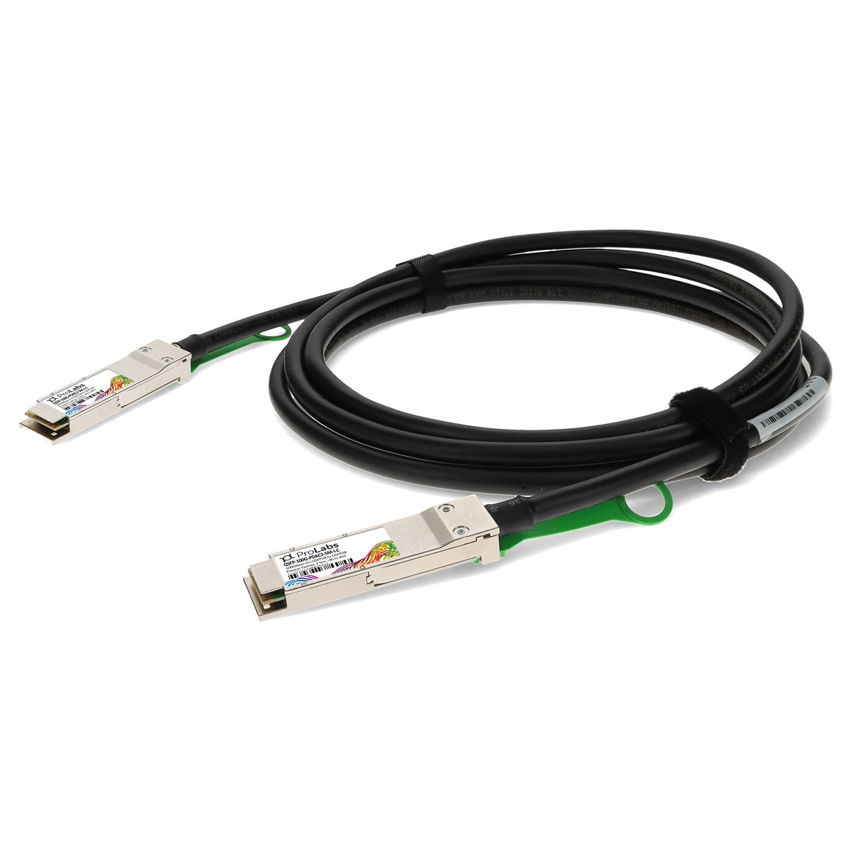 Prolabs MSA and TAA Compliant 100GBase-CU QSFP28 to QSFP28 Direct Attach Cable (Passive Twinax, 2.5m, 26AWG, -40 to 85C)
