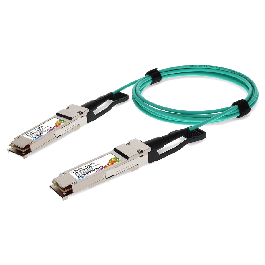 Prolabs MSA and TAA Compliant 200GBase-AOC QSFP56 to QSFP56 Active Optical Cable (850nm, MMF, 7m)