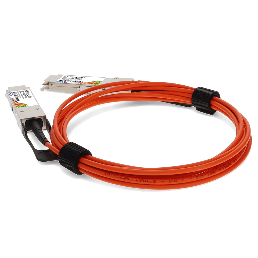 Prolabs MSA and TAA Compliant 40GBase-AOC QSFP+ to QSFP+ Orange Active Optical Cable (850nm, MMF, 1m)