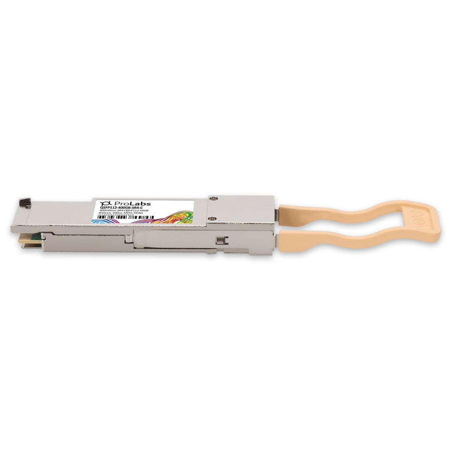 Prolabs MSA and TAA 400GBase-SR4 QSFP112 Transceiver (MMF, 850nm, 100m, MPO, DOM, CMIS 5.0, Flat Top)