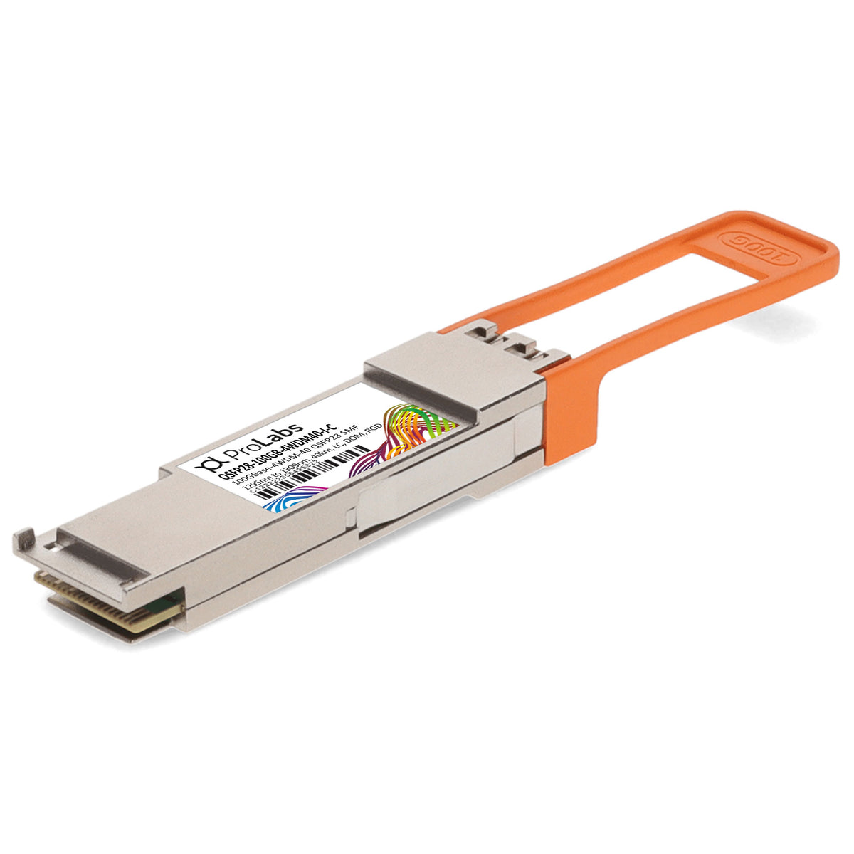 Prolabs MSA and TAA 100GBase-4WDM-40 QSFP28 Transceiver (SMF, 1295nm to 1309nm, 40km, LC, DOM, -40 to 85C)