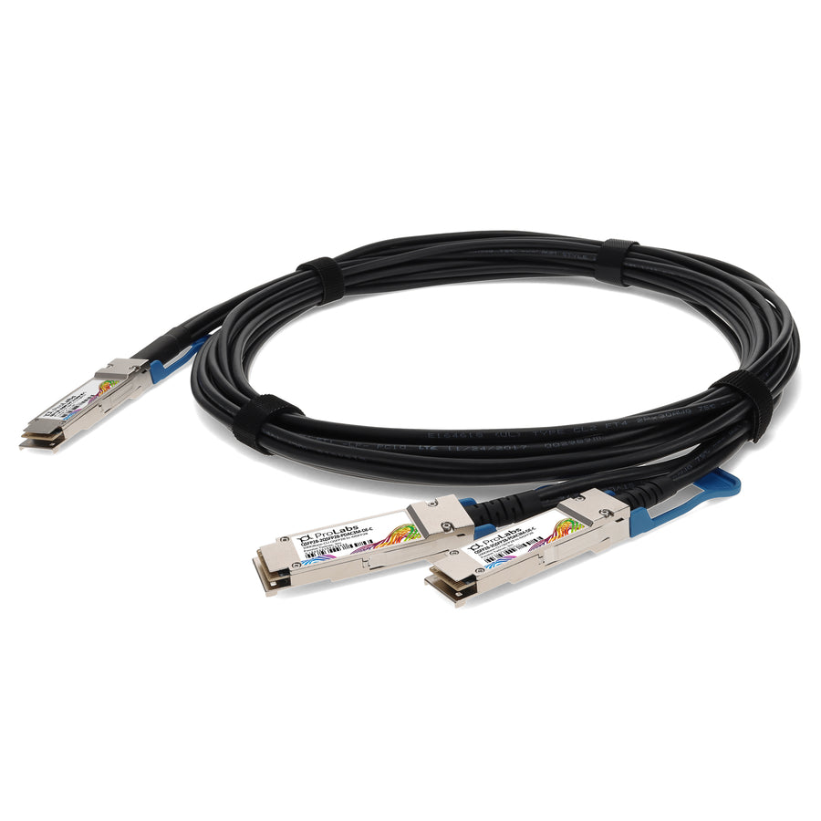 Prolabs Dell Compatible TAA Compliant 100GBase-CU QSFP28 to 2xQSFP28 Direct Attach Cable (Passive Twinax, 3m)