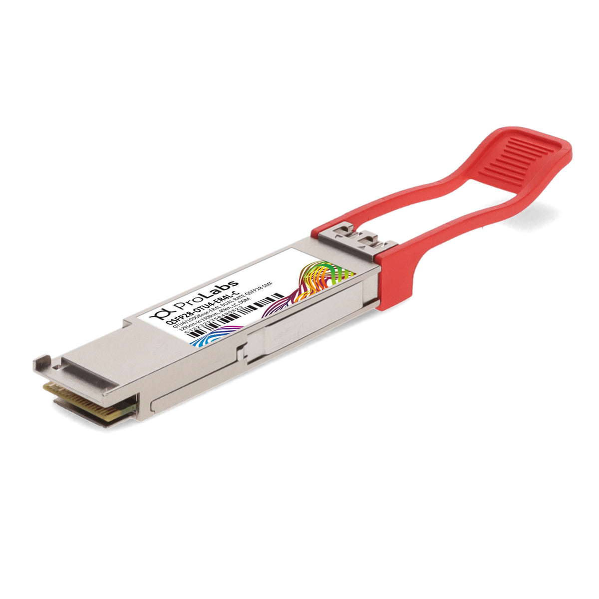 Prolabs MSA and TAA Compliant OTU-4-ER4L 100GbE Dual-Rate QSFP28 Transceiver (SMF, 1295nm to 1309nm, 40km w/host FEC, LC, DOM)