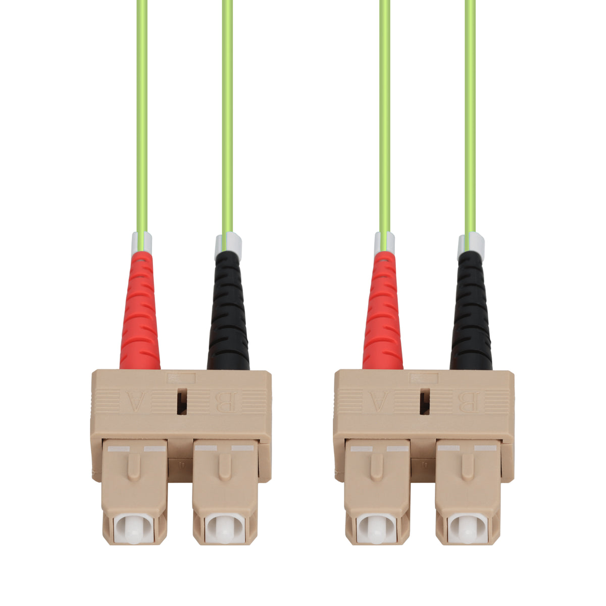 9m SC to SC Lime Green OM5 Duplex LSZH Fiber Patch Cable