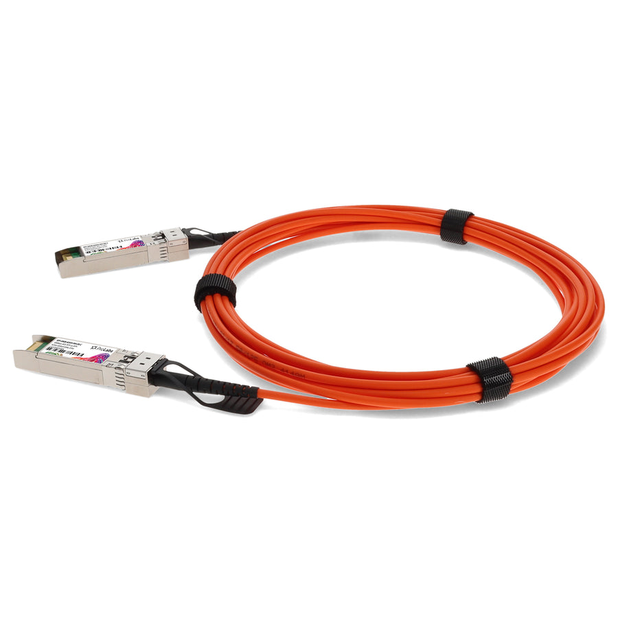 Prolabs MSA and TAA Compliant 10GBase-AOC SFP+ to SFP+ Orange Active Optical Cable (850nm, MMF, 0.5m)