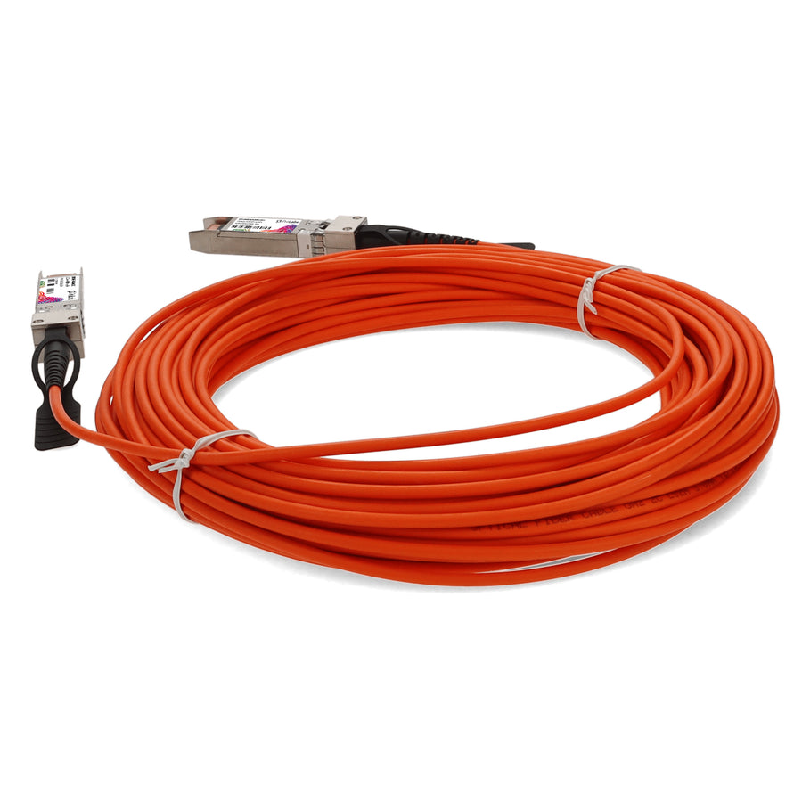 Prolabs MSA and TAA Compliant 10GBase-AOC SFP+ to SFP+ Orange Active Optical Cable (850nm, MMF, 20m)