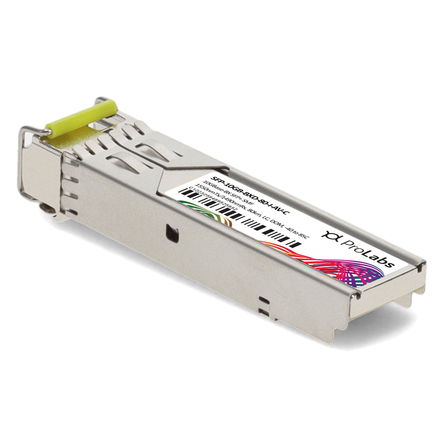 Prolabs ADVA Compatible TAA 10GBase-BX SFP+ Transceiver (SMF, 1550nmTx/1490nmRx, 80km, LC, DOM, -40 to 85C)