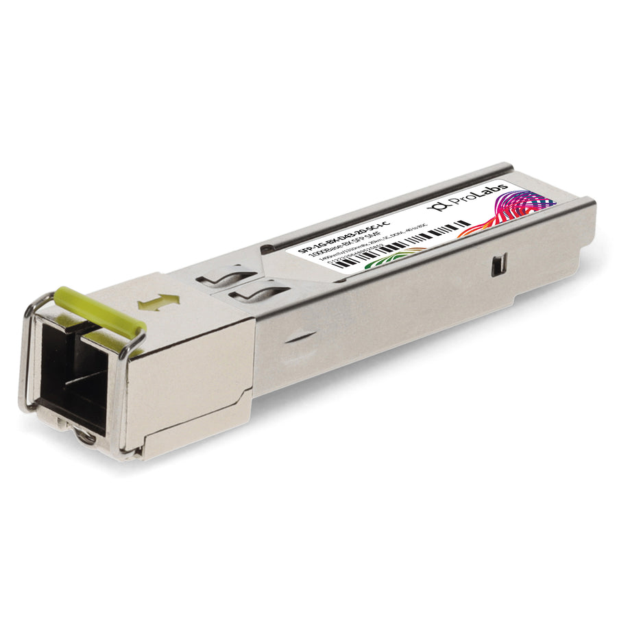 Prolabs MSA and TAA 1000Base-BX SFP Transceiver (SMF, 1310nmTx/1490nmRx, 20km, SC, DOM, -40 to 85C)