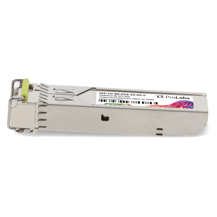 Prolabs HP Compatible TAA 1000Base-BX SFP Transceiver (SMF, 1550nmTx/1310nmRx, 10km, LC, DOM)