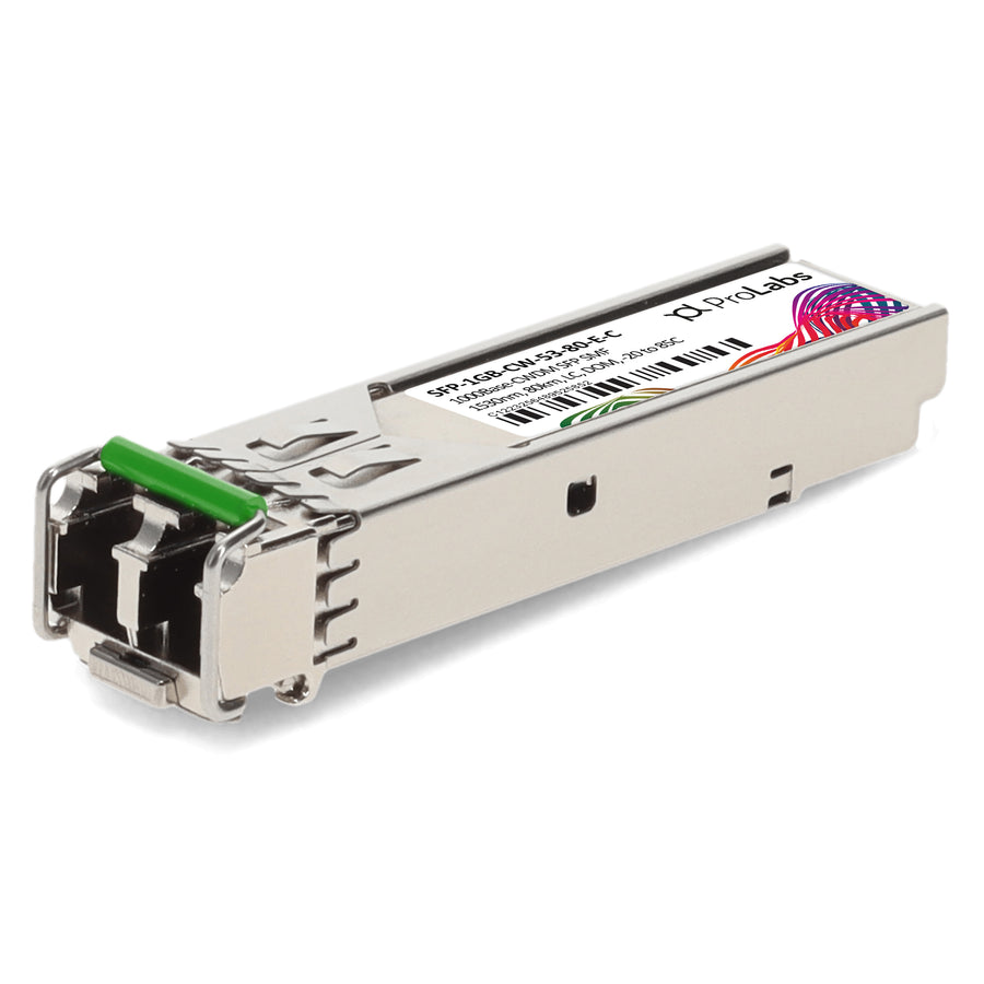 Prolabs MSA and TAA 1000Base-CWDM SFP Transceiver (SMF, 1530nm, 80km, LC, DOM, -20 to 85C)