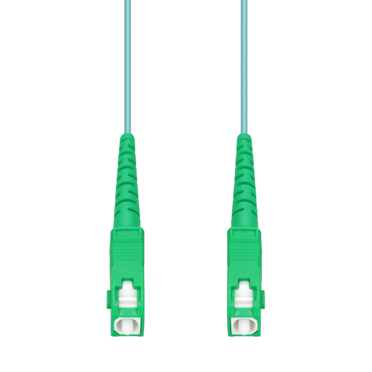 3m ASC to ASC Aqua OM4 Simplex OFNP (Plenum-Rated) Fiber Patch Cable