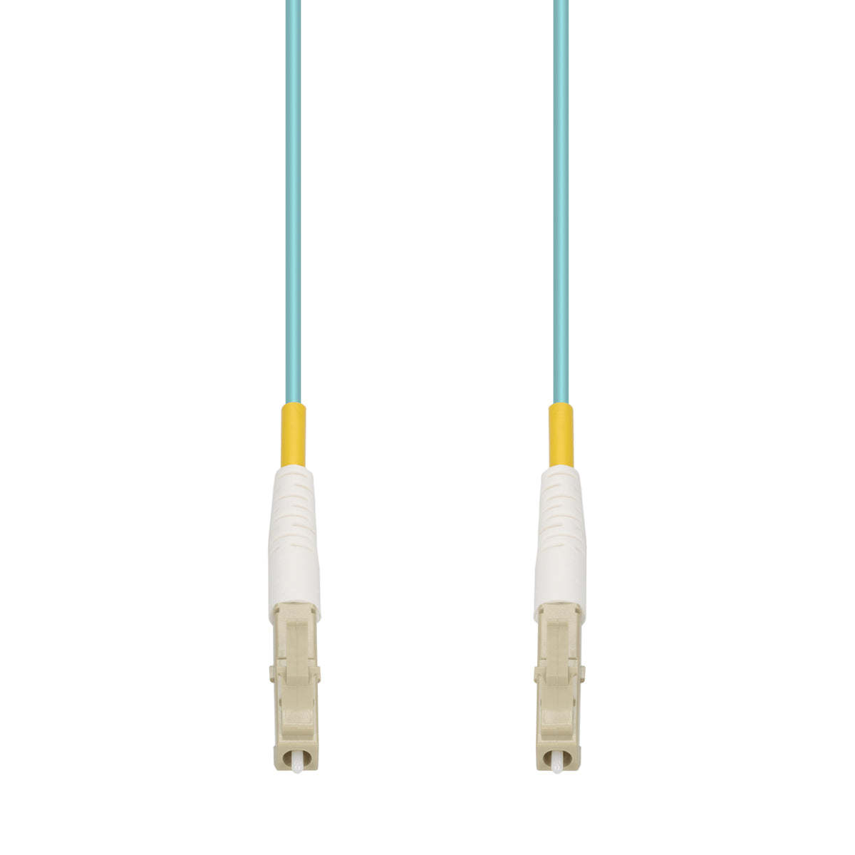 10m LC to LC Aqua OM4 Simplex LSZH Fiber Patch Cable