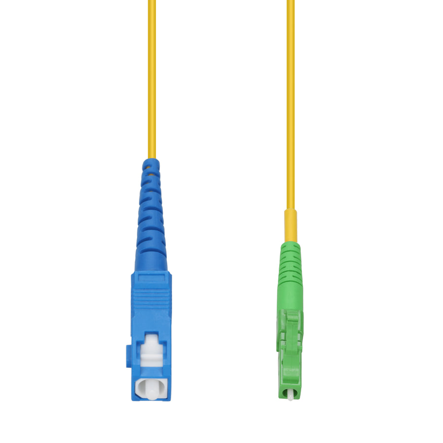 25m SC to ALC Yellow OS2 Simplex OFNP (Plenum-Rated) SMF Fiber Patch Cable