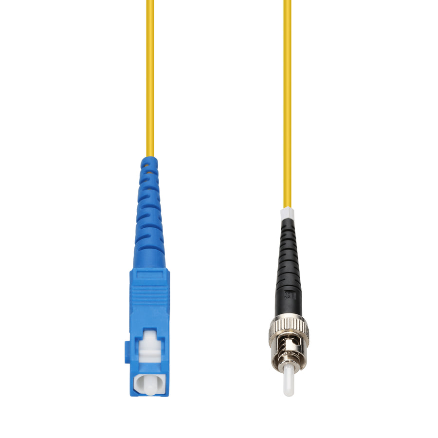 1m SC to ST Yellow OS2 Simplex OFNR (Riser-Rated) SMF Fiber Patch Cable
