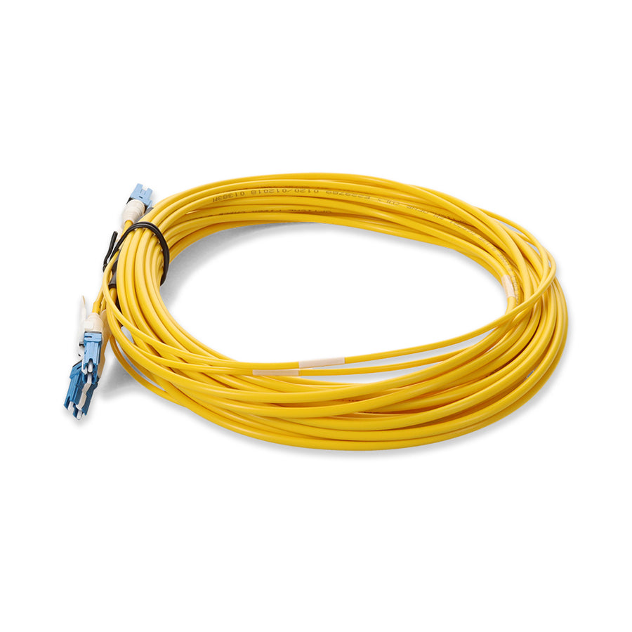 1m 2xCS to 2xCS Yellow OS2 Quadplex OFNR (Riser-Rated) SMF Fiber Outdoor Patch Cable