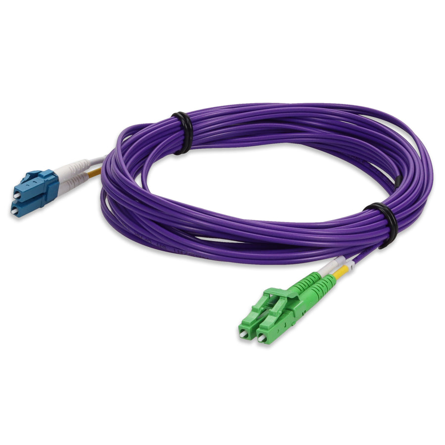 1m ALC to LC Purple OS2 Duplex OFNR (Riser-Rated) SMF Fiber Patch Cable