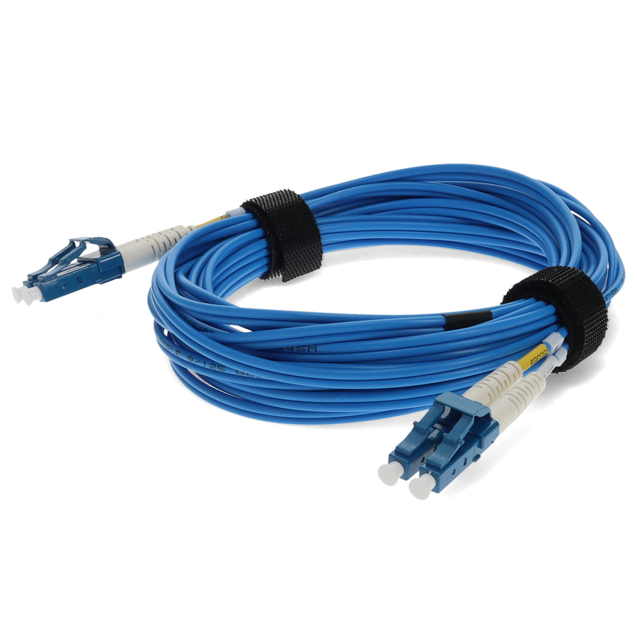 1.5m LC to LC Blue OS2 Duplex OFNR (Riser-Rated) SMF Fiber Patch Cable