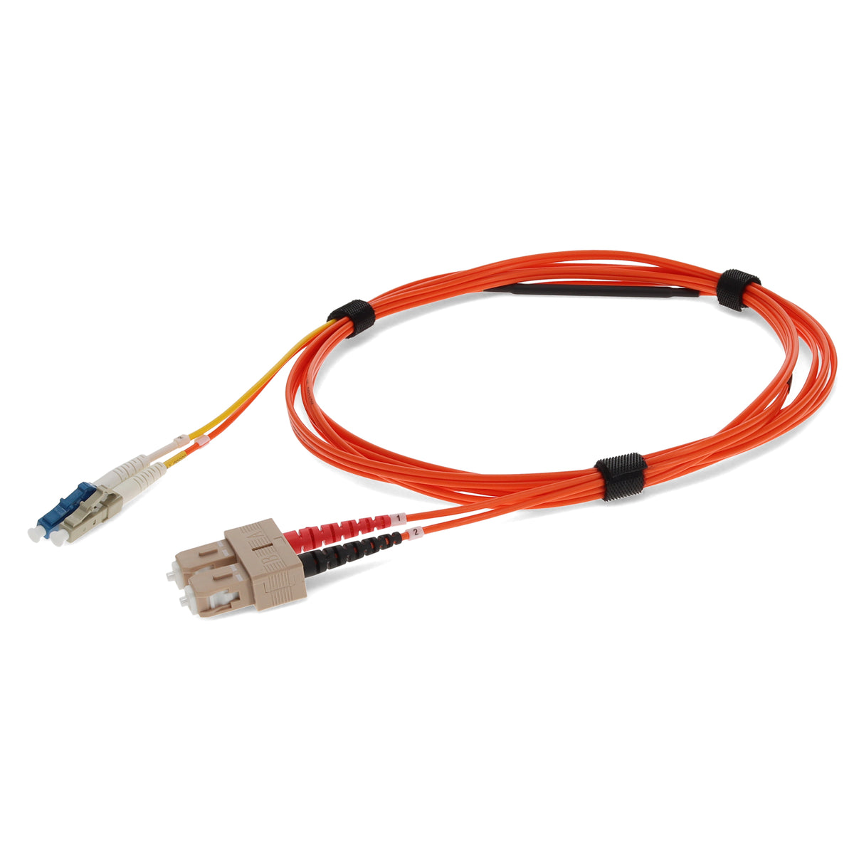 3m SC (Male) Orange OM2 to LC (Male) Yellow OS2 Duplex OFNR Mode Conditioning Cable
