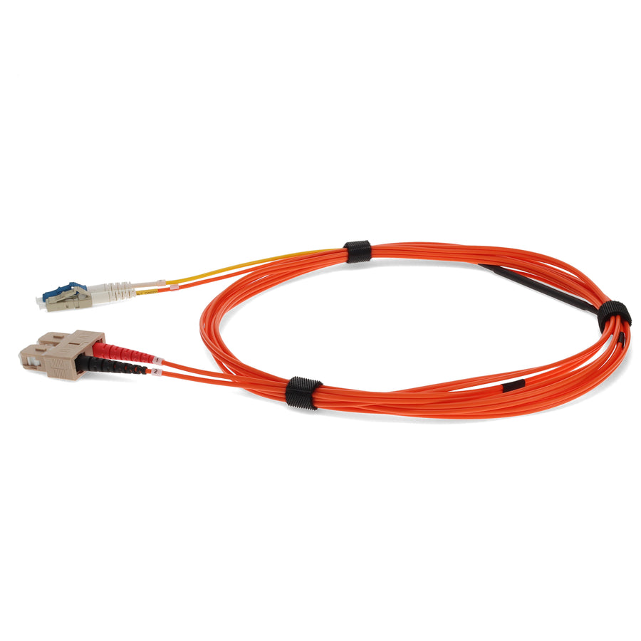 3m SC (Male) Orange OM2 to LC (Male) Yellow OS2 Duplex OFNR Mode Conditioning Cable