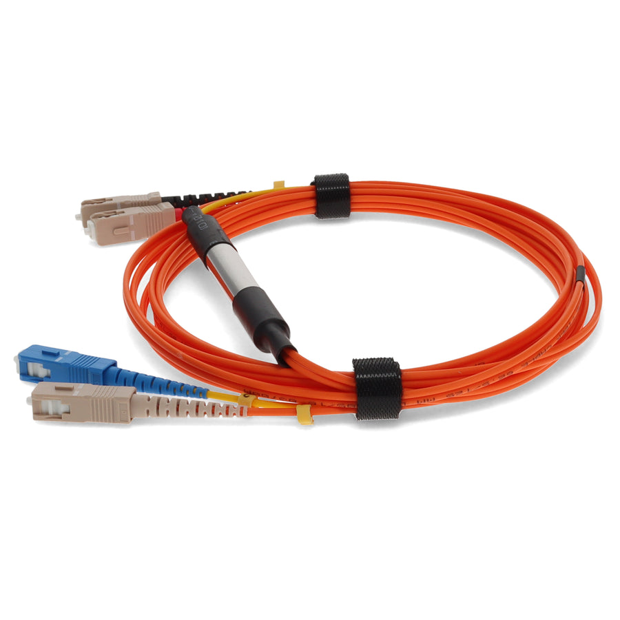 3m SC (Male) Orange OM1 to SC (Male) Yellow OS2 Duplex OFNR Mode Conditioning Cable