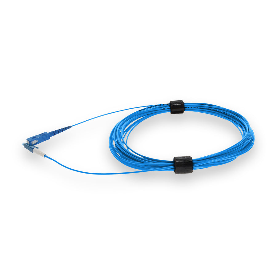10m SC to LC Blue OS2 Simplex OFNR (Riser-Rated) SMF Fiber Patch Cable
