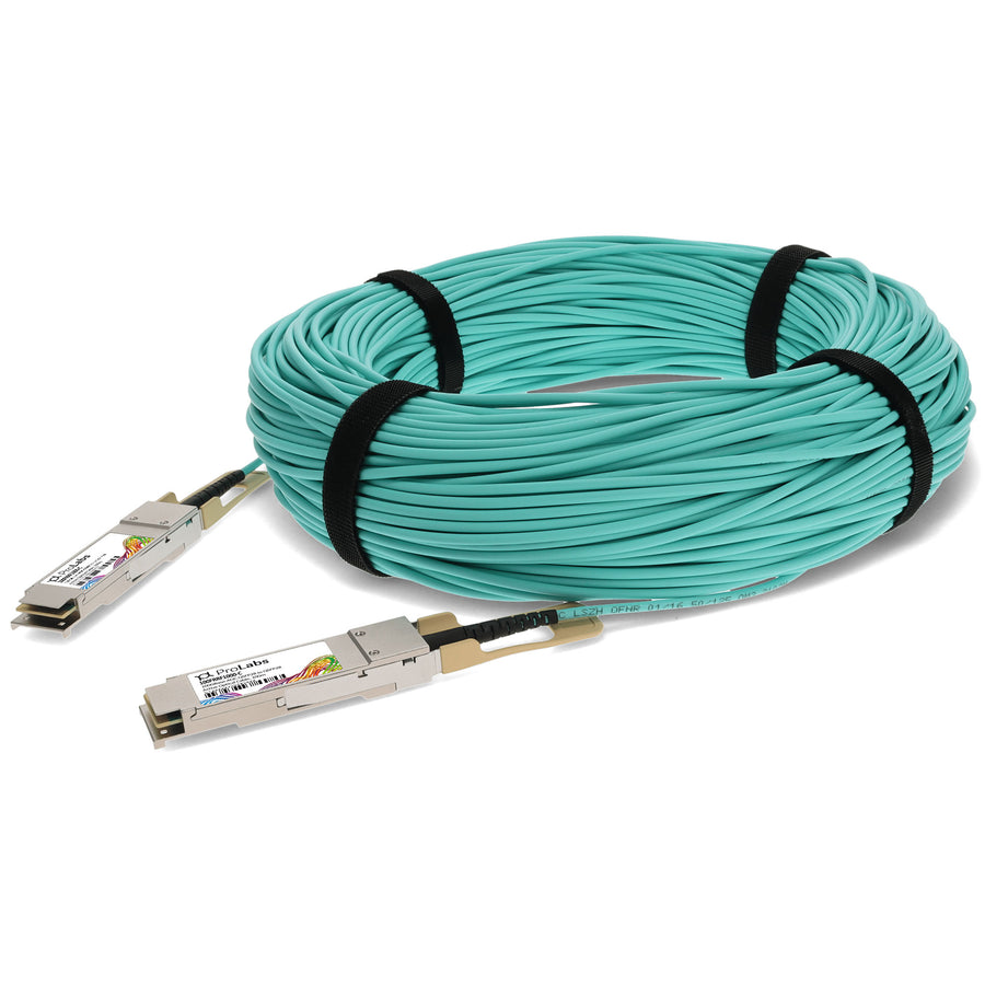 Prolabs Intel 100FRRF1000 Compatible TAA Compliant 100GBase-AOC QSFP28 Omni-Path Architecture Active Optical Cable (850nm, MMF, 100m)