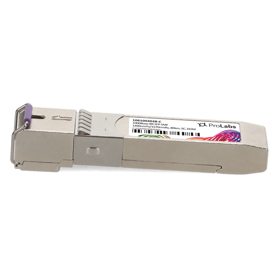 Prolabs ADVA 1061003028 Compatible TAA 1000Base-BX SFP Transceiver (SMF, 1490nmTx/1570nmRx, 80km, SC, DOM)