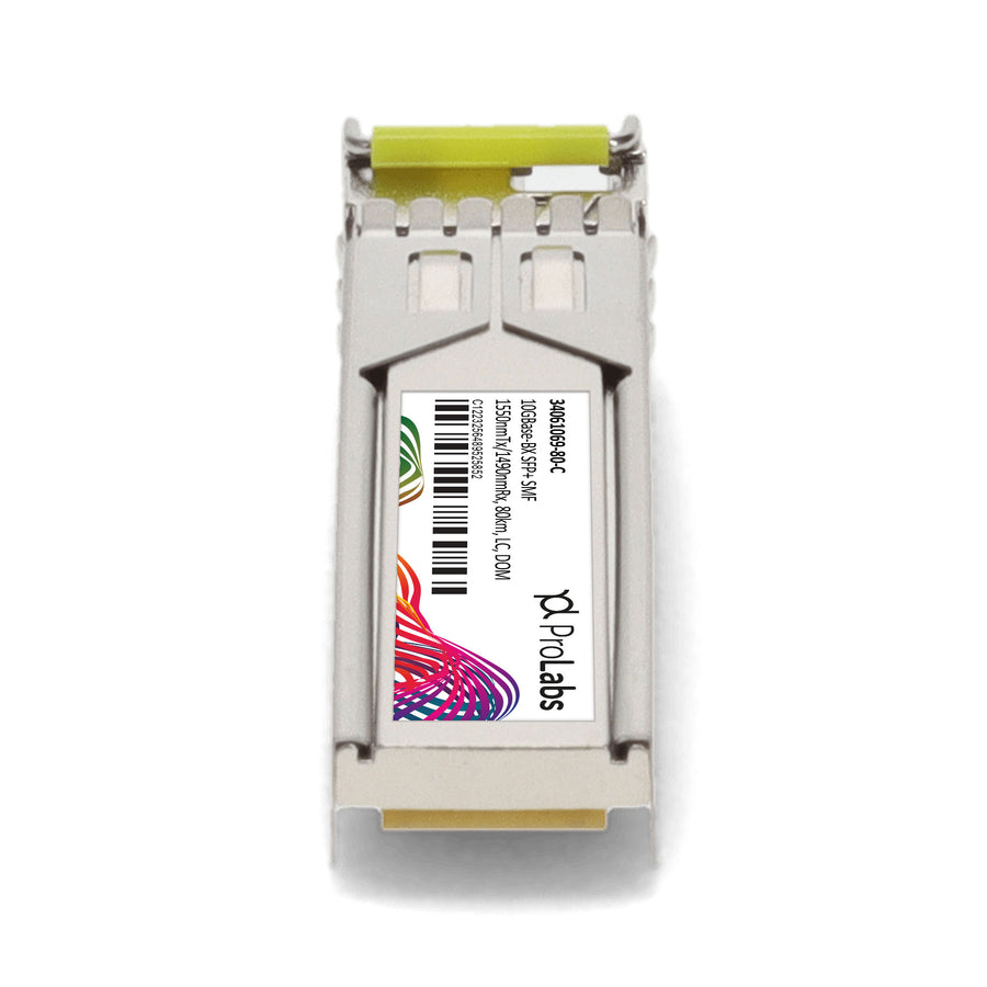 Prolabs Huawei 34061069 Compatible TAA 10GBase-BX SFP+ Transceiver (SMF, 1550nmTx/1490nmRx, 80km, LC, DOM)