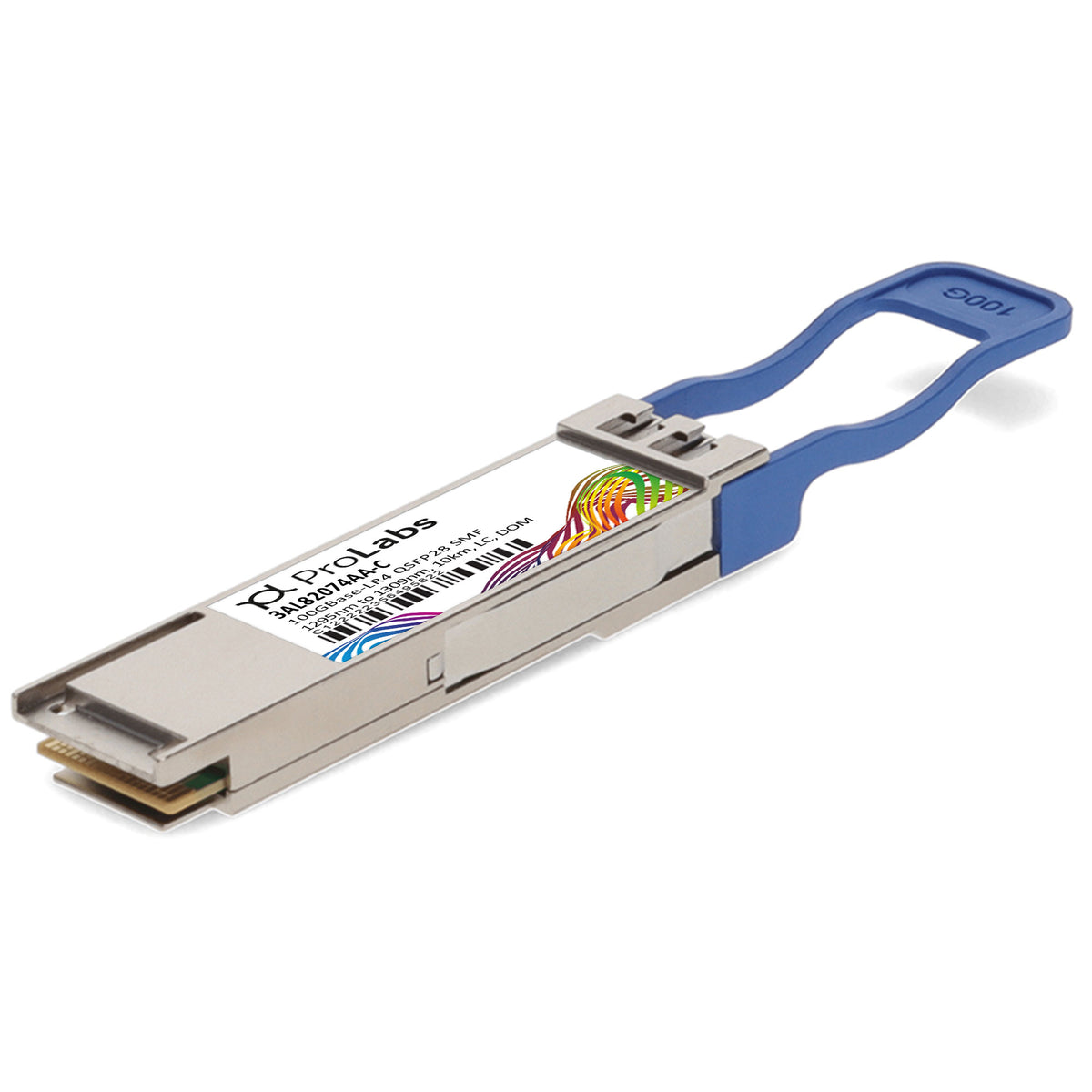 Prolabs Alcatel-Lucent Nokia 3AL82074AA Compatible TAA 100GBase-LR4 QSFP28 Transceiver (SMF, 1295nm to 1309nm, 10km, LC, DOM)