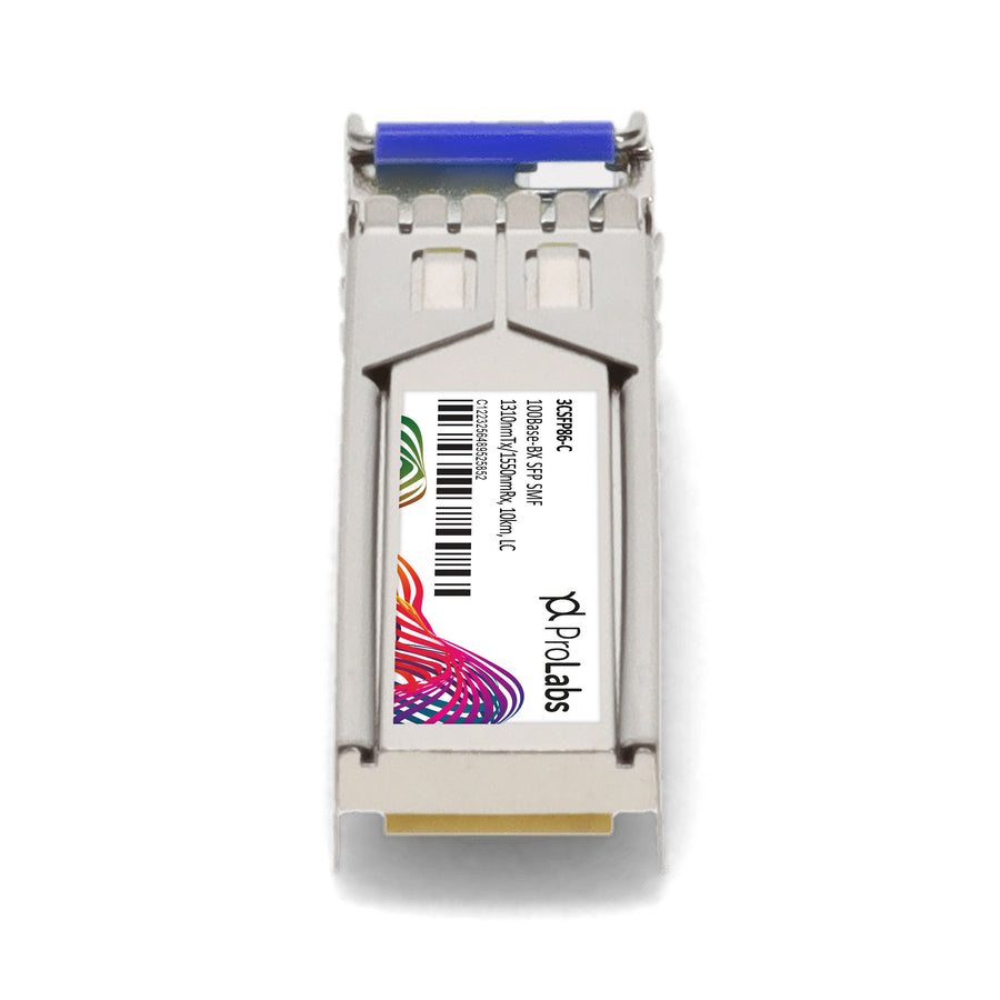 Prolabs HP 3CSFP86 Compatible TAA 100Base-BX SFP Transceiver (SMF, 1310nmTx/1550nmRx, 10km, LC, DOM)